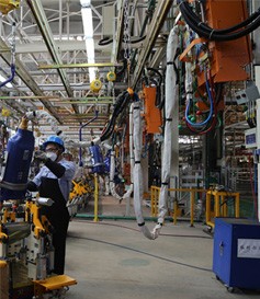 哈佛徐水工廠(chǎng)自動(dòng)化生產(chǎn)線(xiàn)上的彈簧平衡器